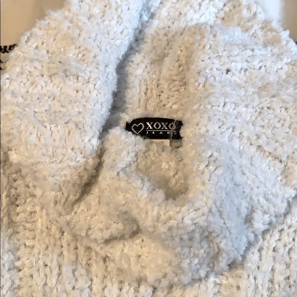 Xoxo Jeans white cable knit cowl neck sweater - Picture 5 of 7
